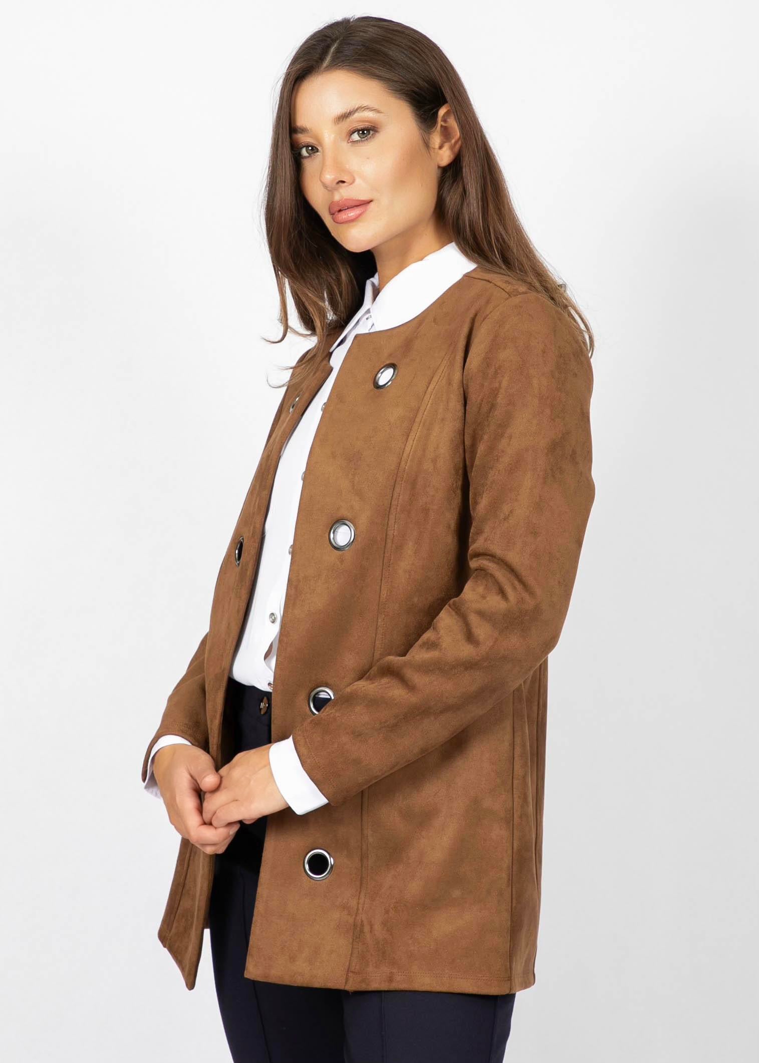 LINEA DOMANI FAUX SUEDE JACKET