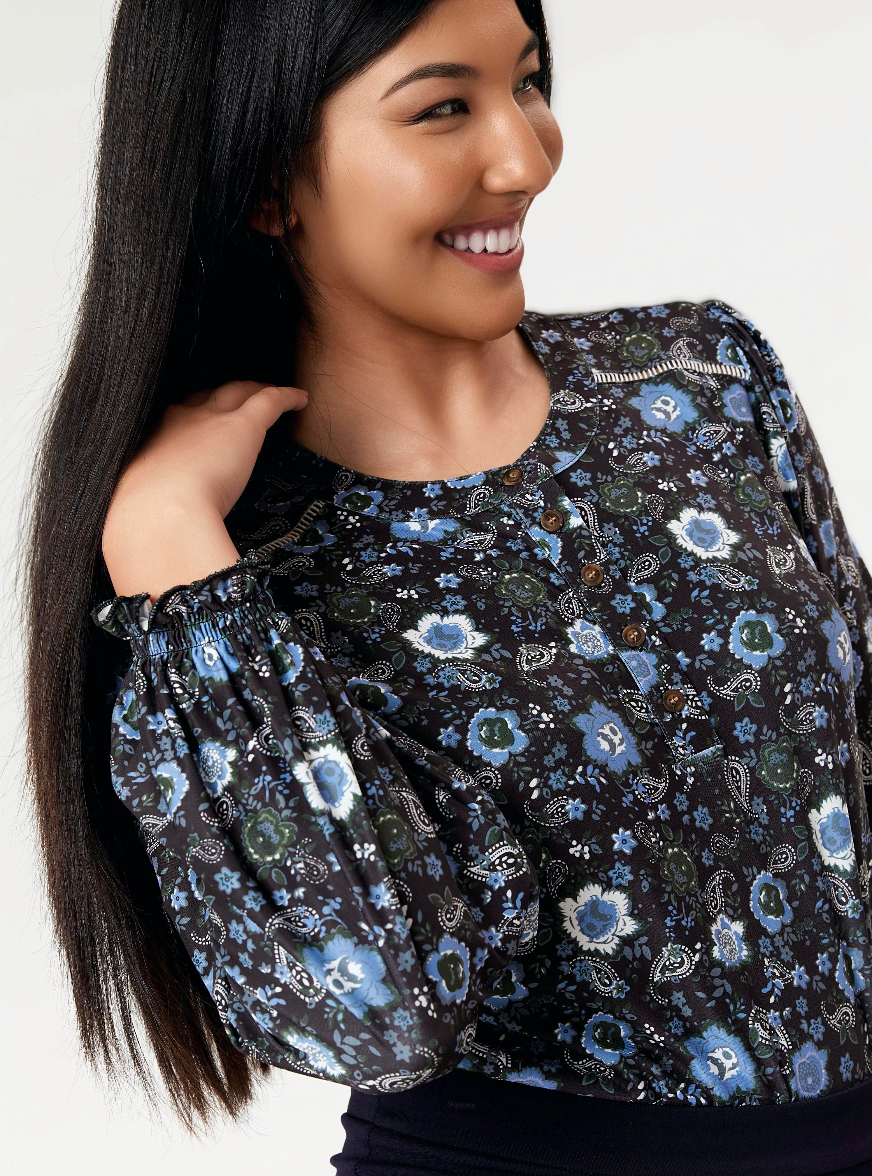 LINEA DOMANI FLORAL BLOUSE