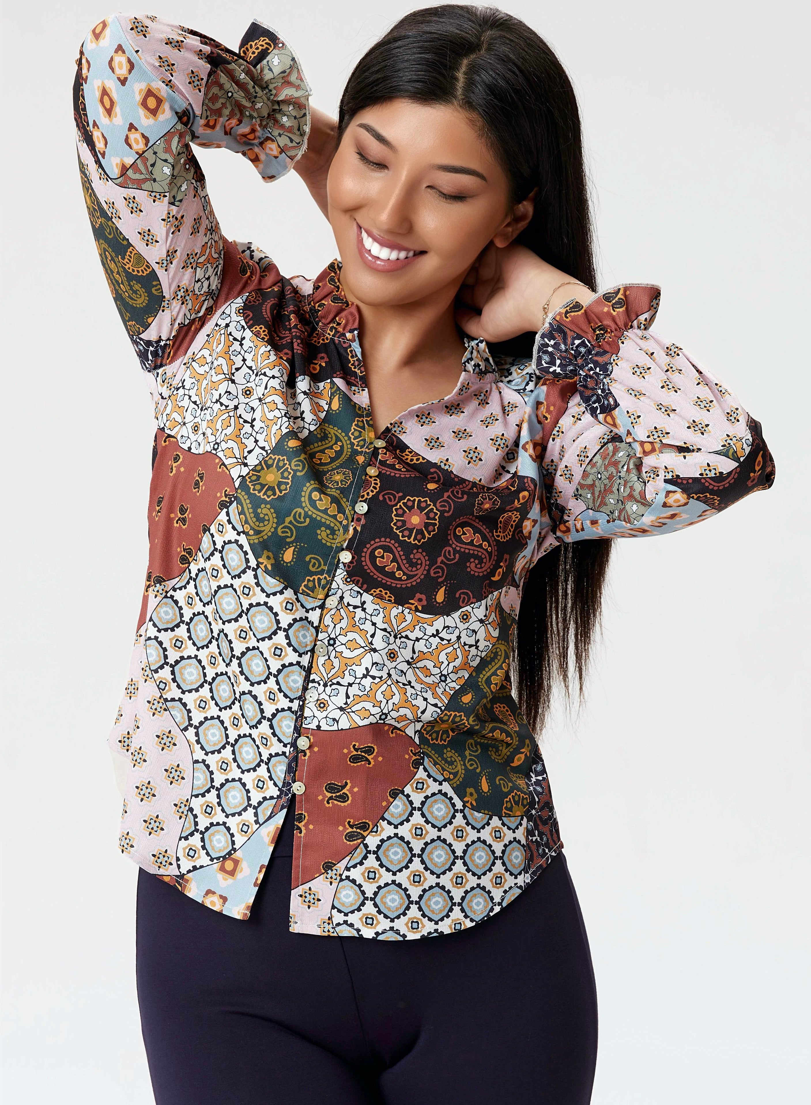 LINEA DOMANI PRINTED BLOUSE