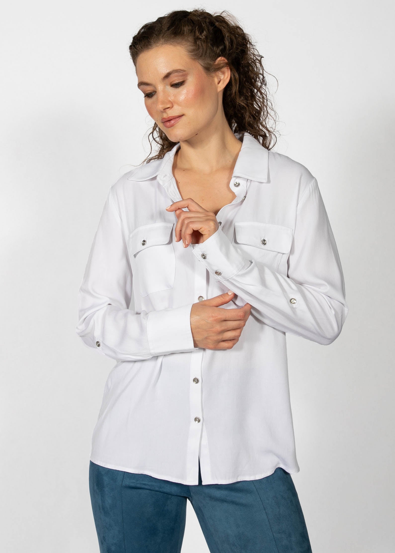 LINEA DOMANI SOLID BLOUSE