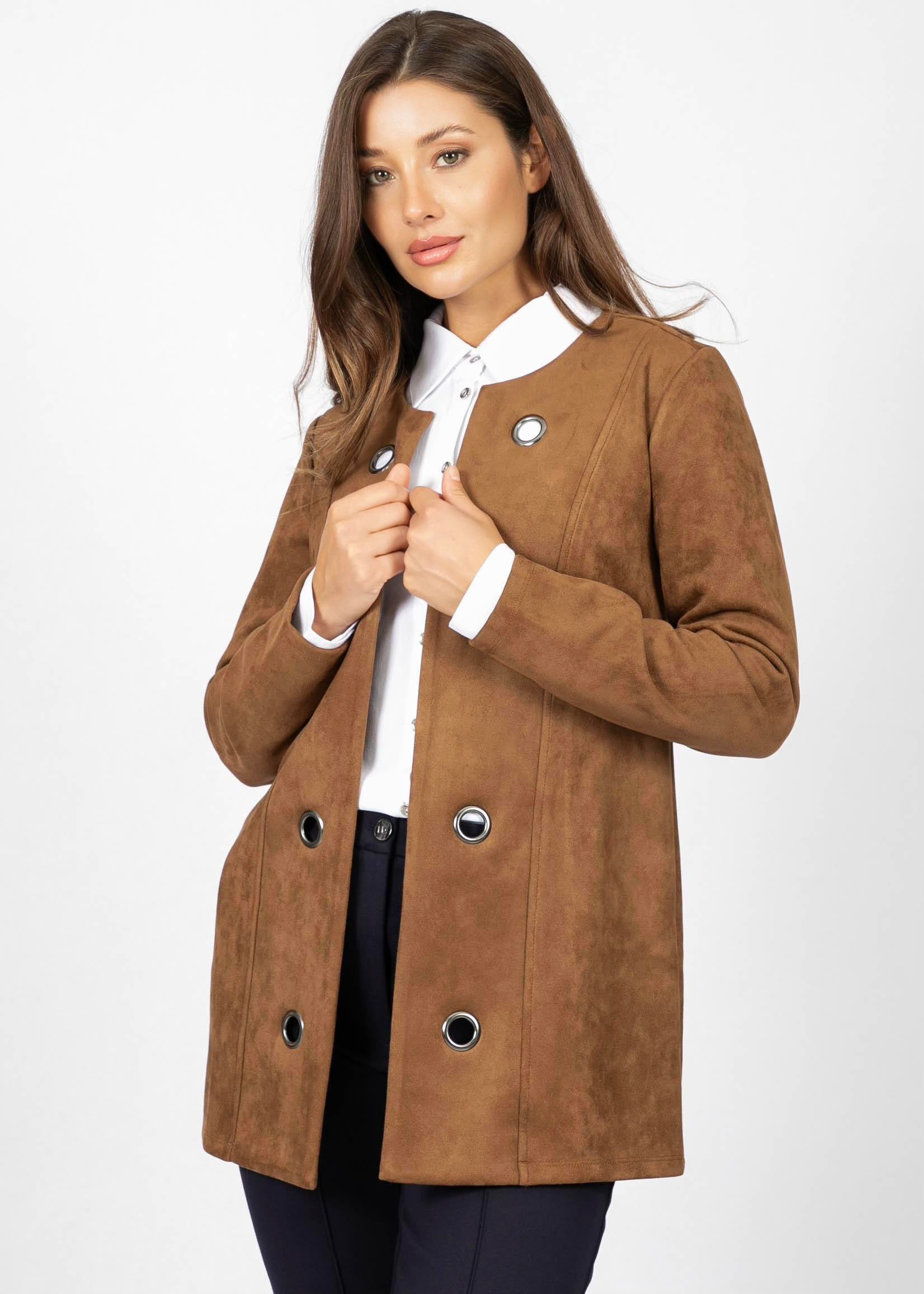 LINEA DOMANI FAUX SUEDE JACKET