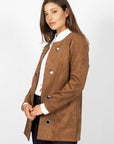 LINEA DOMANI FAUX SUEDE JACKET