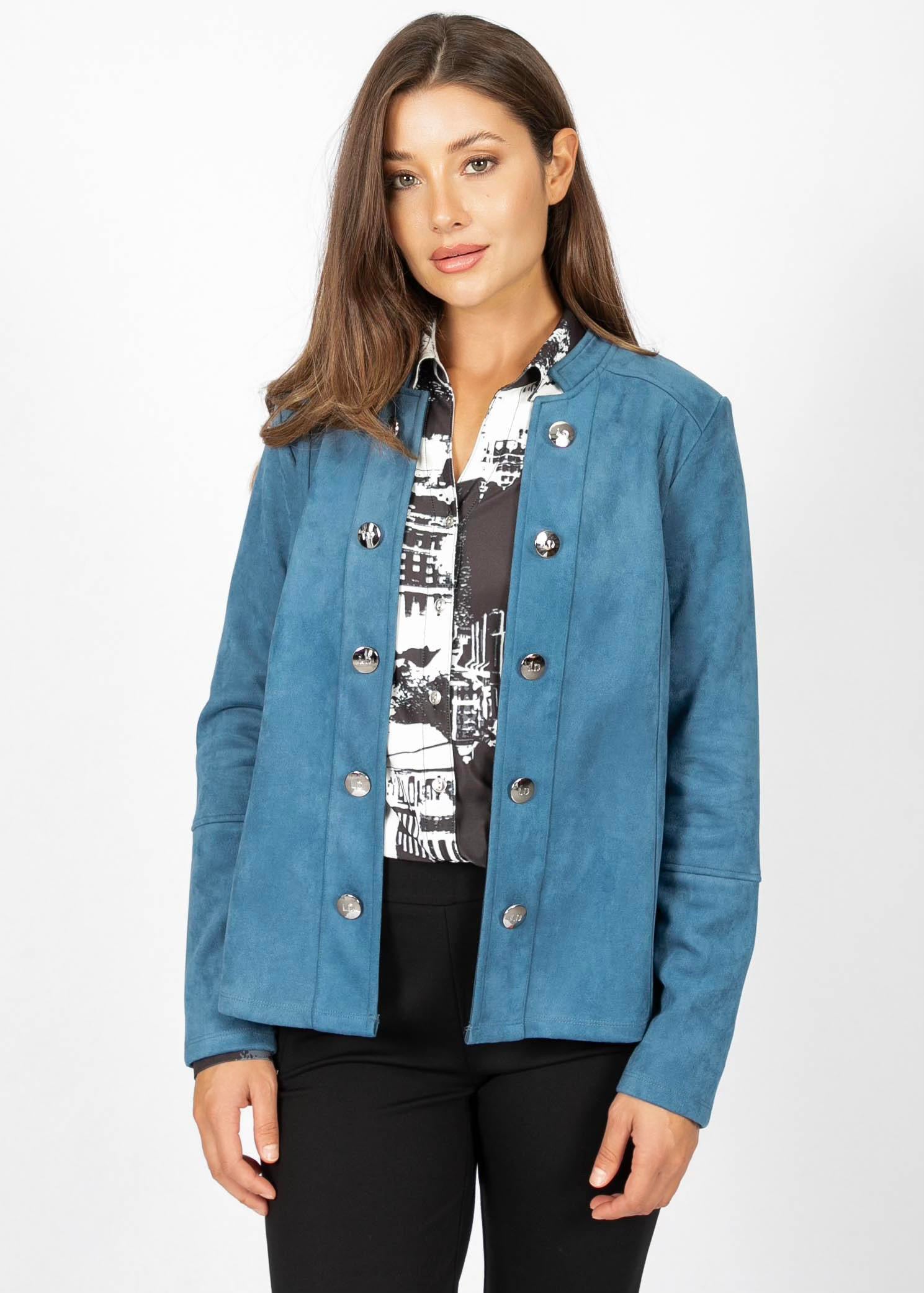 BLOUSON EN FAUX SUÈDE