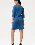 LINEA DOMANI FAUX SUEDE DRESS