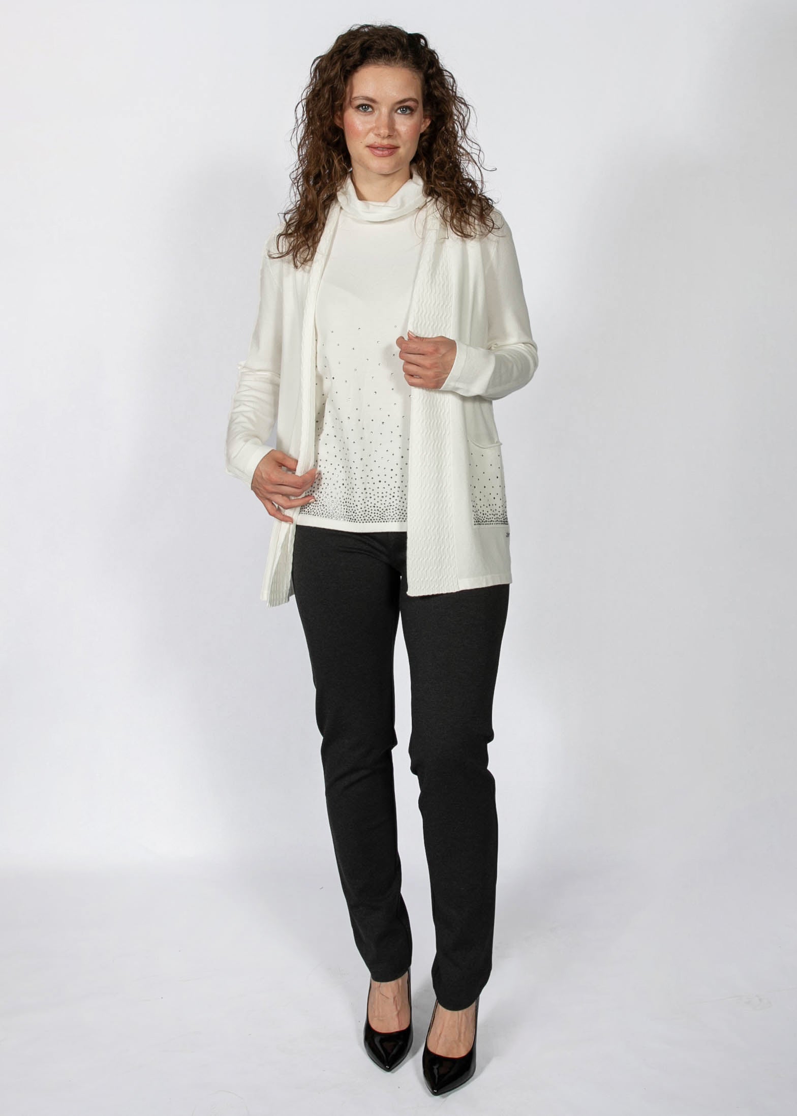 PICADILLY EMBELLISHED KNIT CARDIGAN