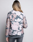 VESTE MATELASSÉE À ZIP AVEC IMPRIMÉ FLORAL