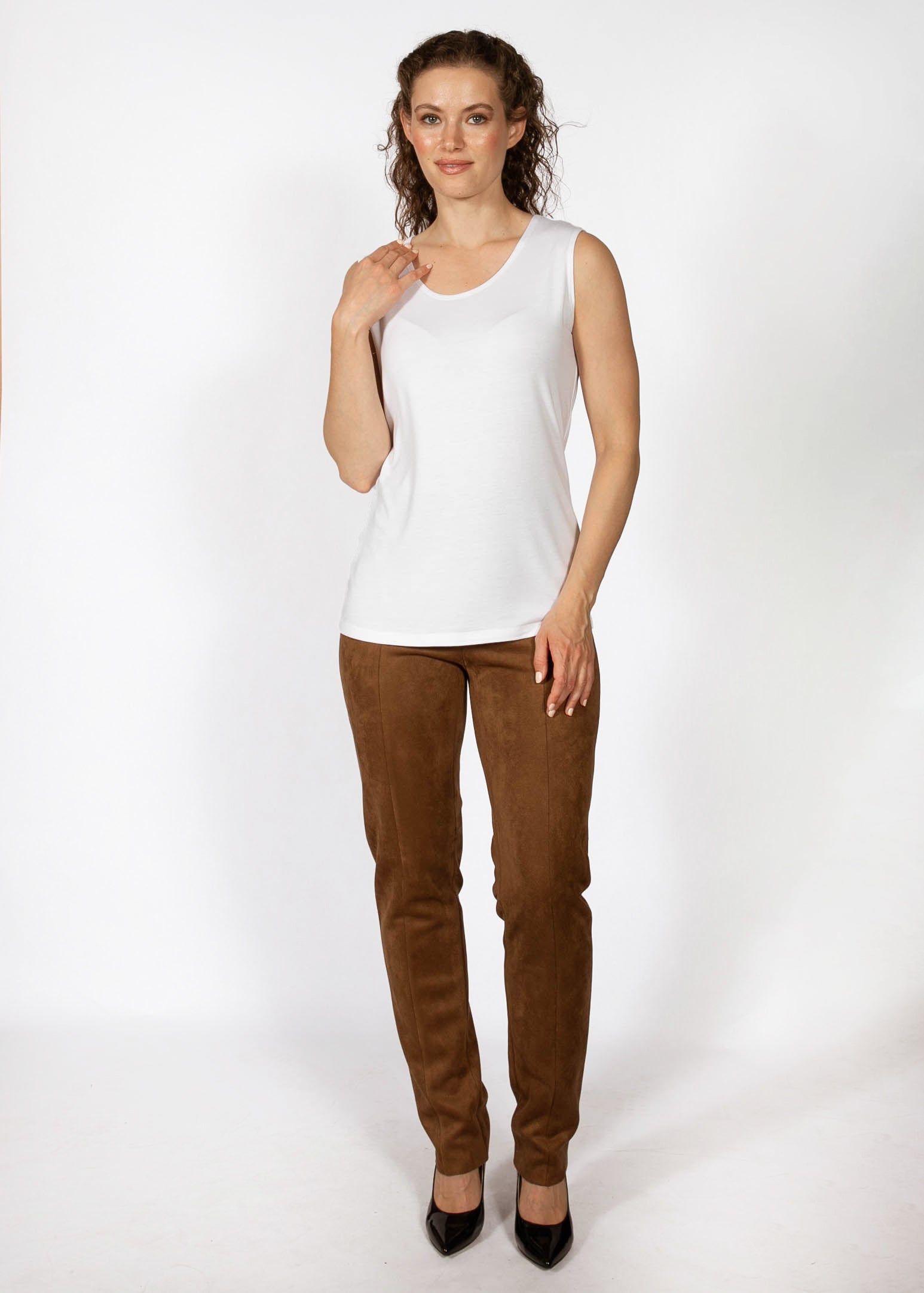 CAMISOLE BASIC COL ROND