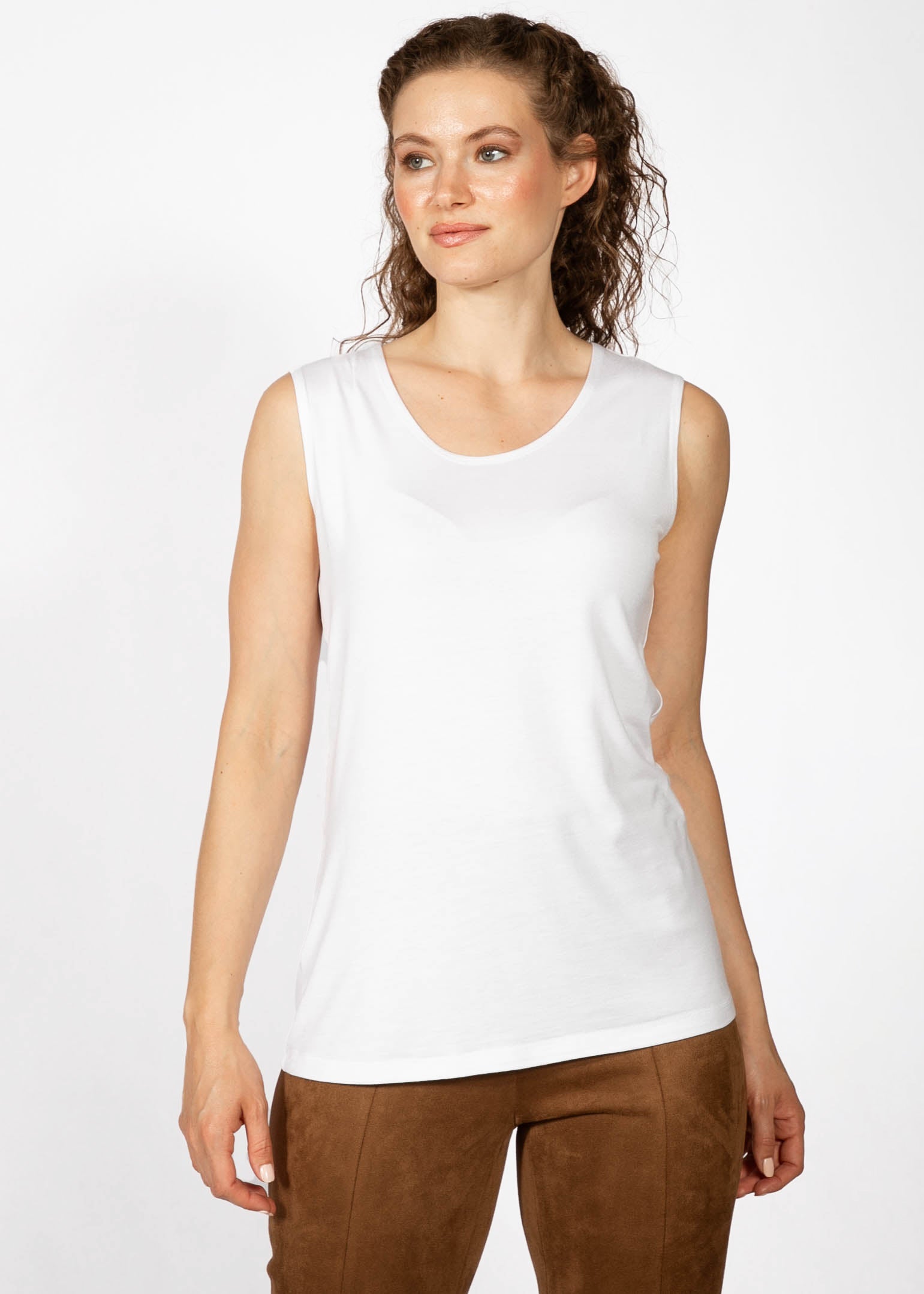 CAMISOLE BASIC COL ROND