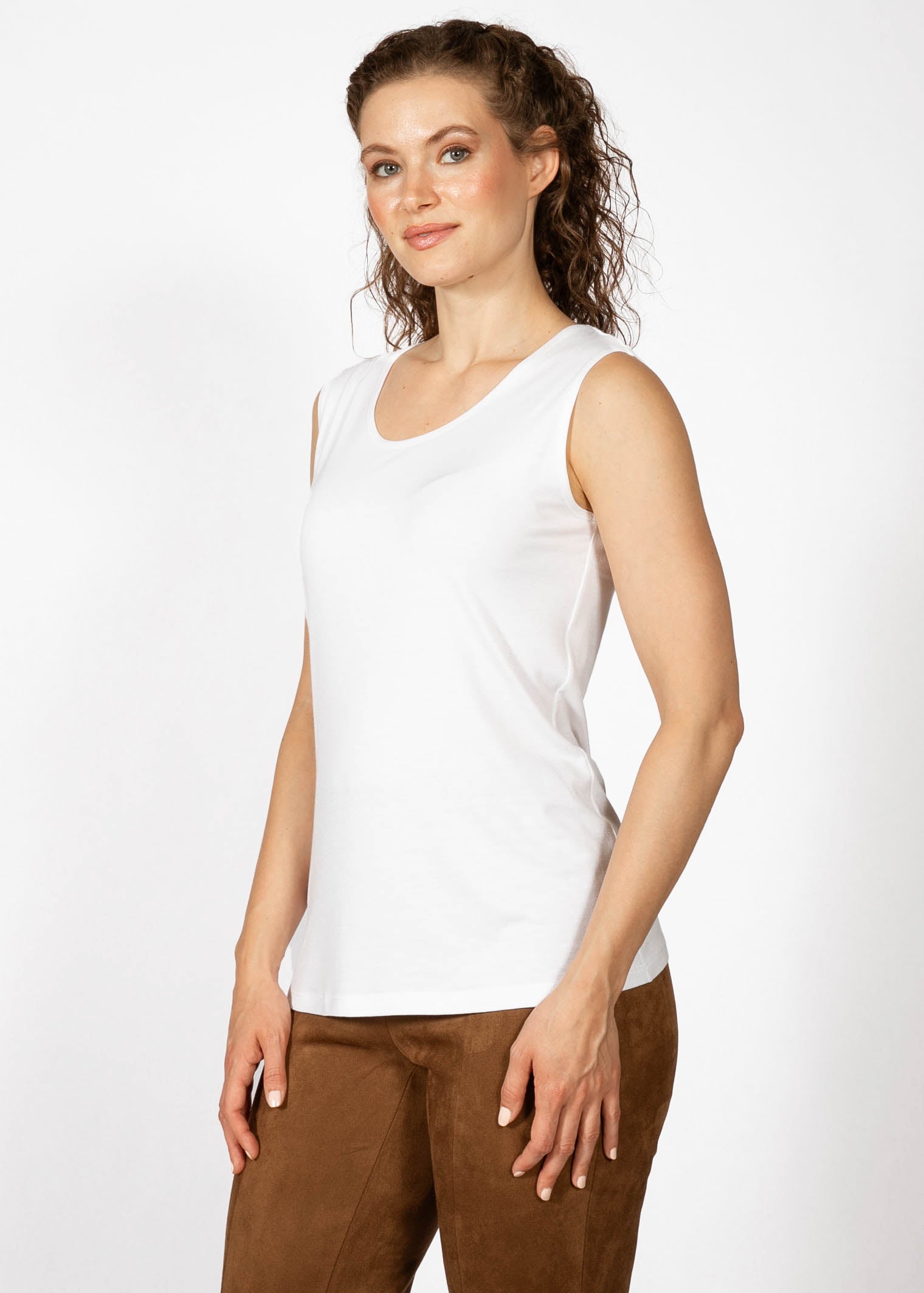 CAMISOLE BASIC COL ROND