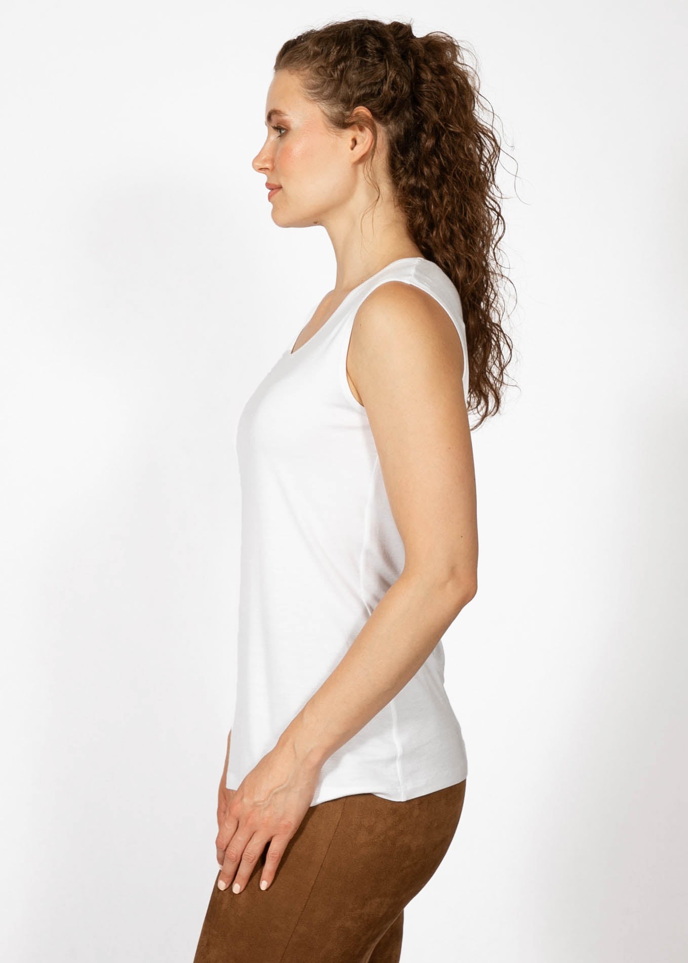 CAMISOLE BASIC COL ROND