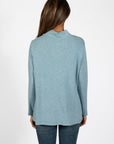 V-NECK KNIT HAUT AVEC BOUTONS