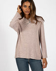 V-NECK KNIT HAUT AVEC BOUTONS